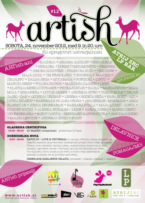 ARTish #12 ustvarjalni festival s prodajno razstav